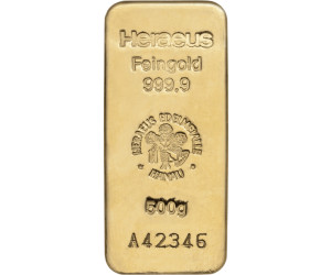 heraeus goldbarren mit eingravierten Stempel und seriennummer gefälscht